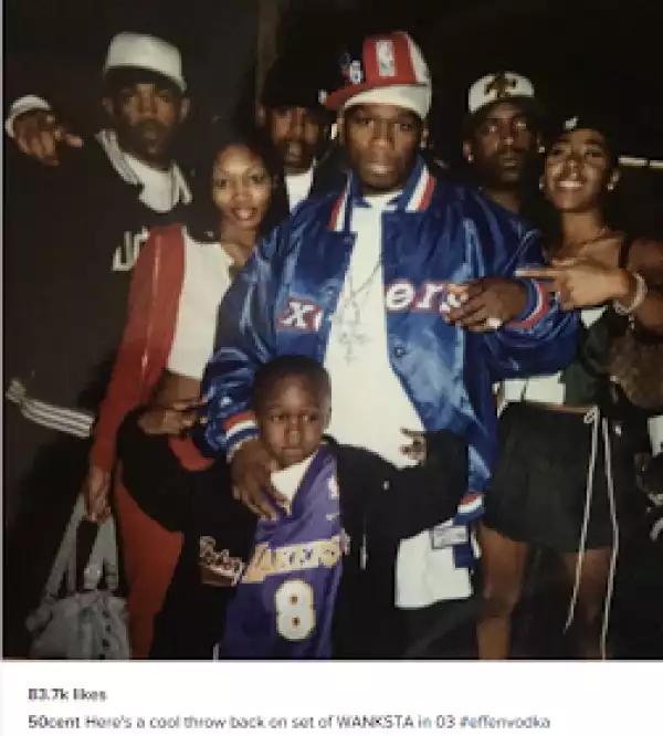 50 Cent shares throwback photo with his oldest son